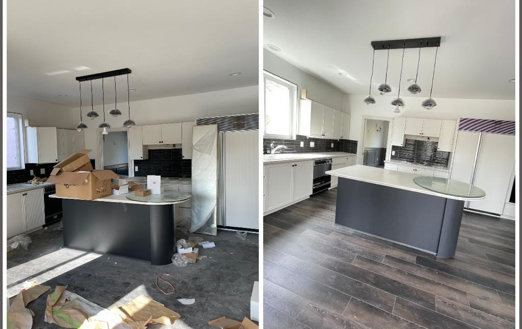 Kitchen after professional cleaning